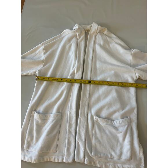 Eileen Fisher Open Cardigan Womens Large Boho Minimalist Lagenlook White Casual - Picture 5 of 15